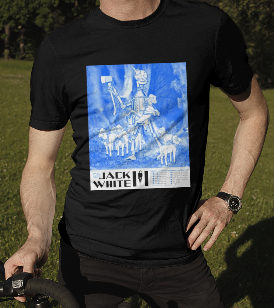 Jack White United Kingdom And Ireland 2026 Tour Tin Man With Sheep T-Shirt