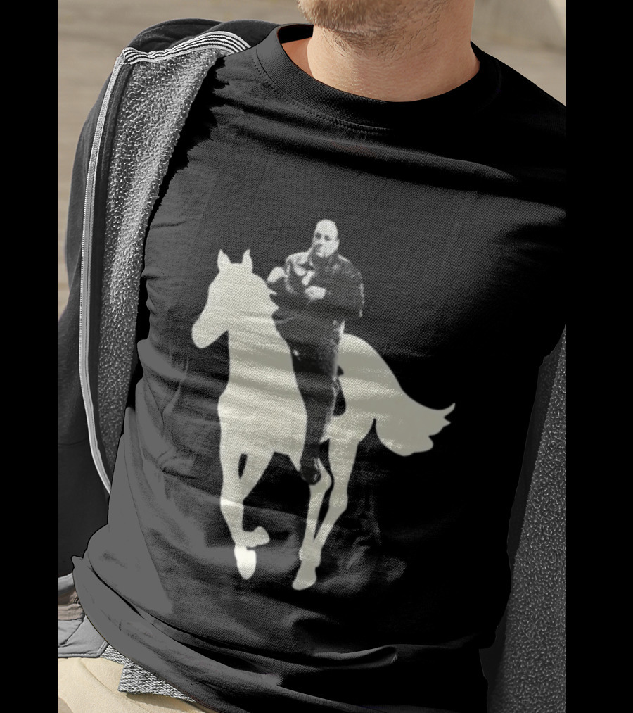 James Gandolfini The Sopranos Horse Riding T-Shirt