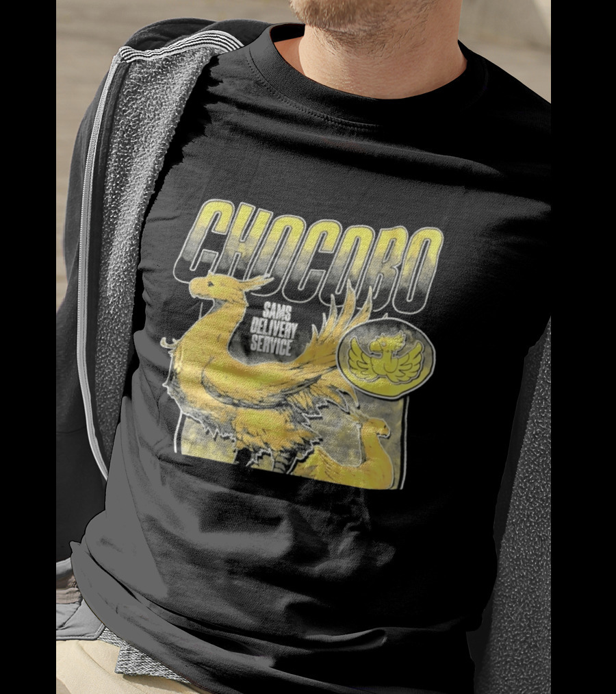 Chocobo Sams Delivery Service Final Fantasy Yellow Bird T-Shirt