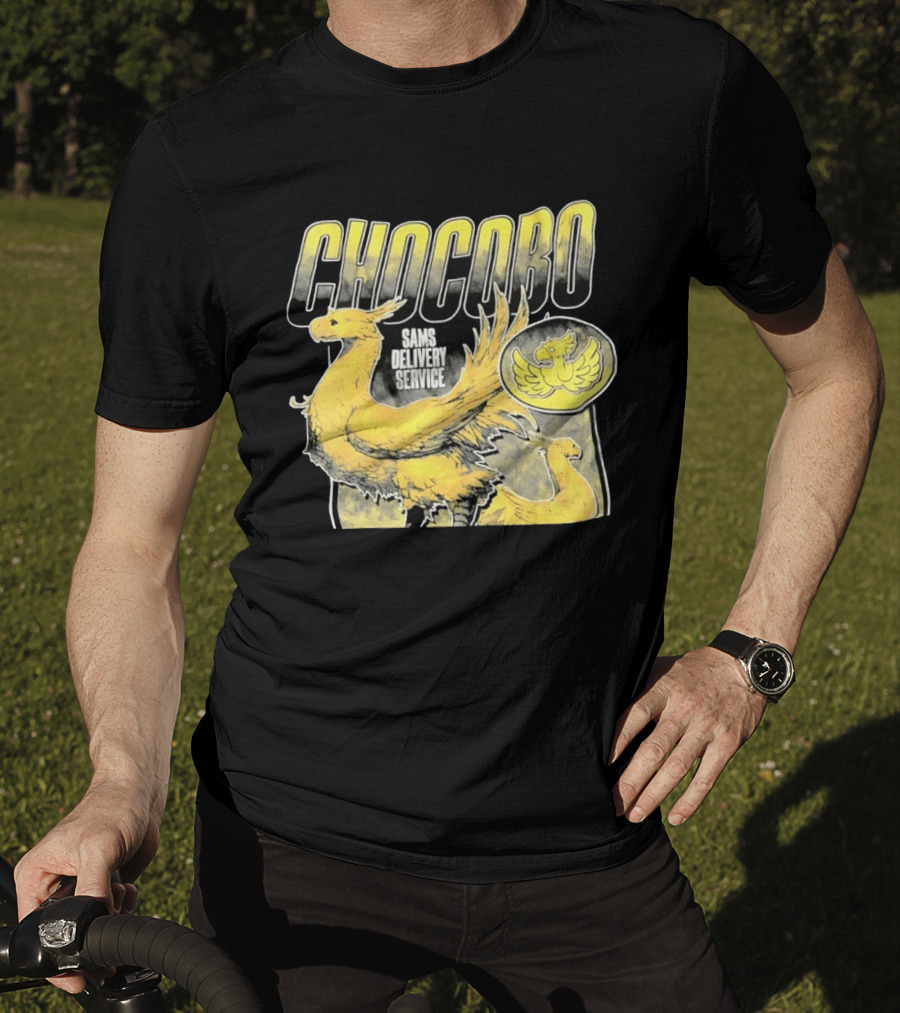Chocobo Sams Delivery Service Final Fantasy Yellow Bird T-Shirt