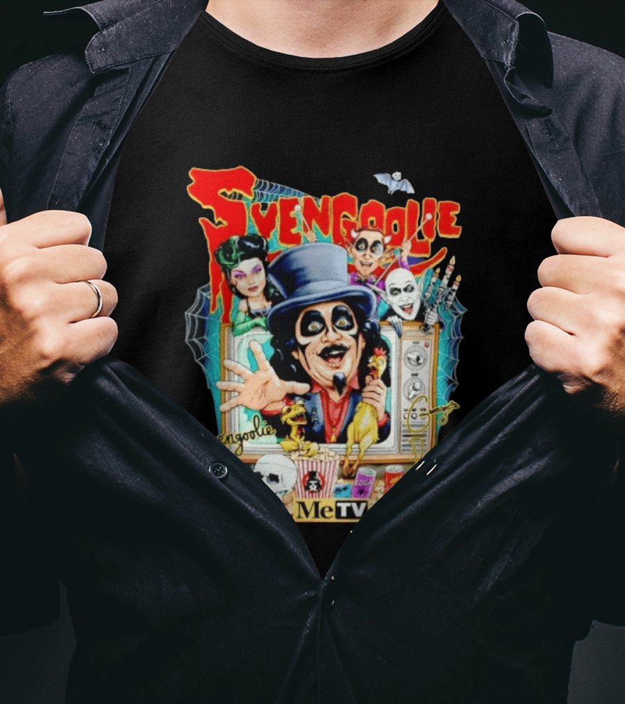 Svengoolie Berwyn MeTV Horror Characters And Spooky Fun T-Shirt