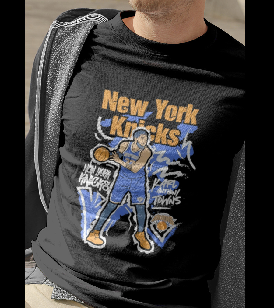 New York Knicks NBA Karl Anthony Towns Basketball T-Shirt