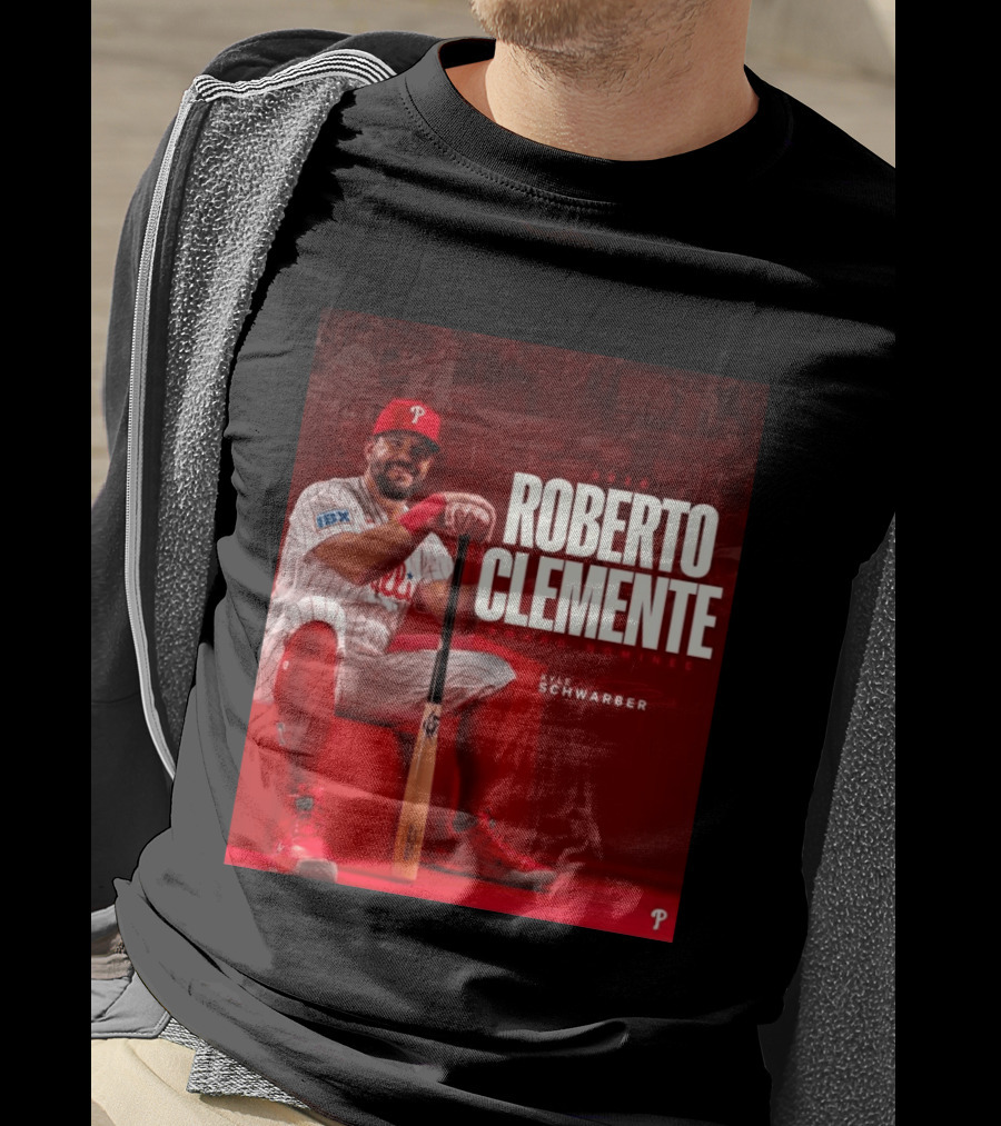 2026 Kyle Schwarber Roberto Clemente Award Nominee Phillies Baseball Recognition T-Shirt