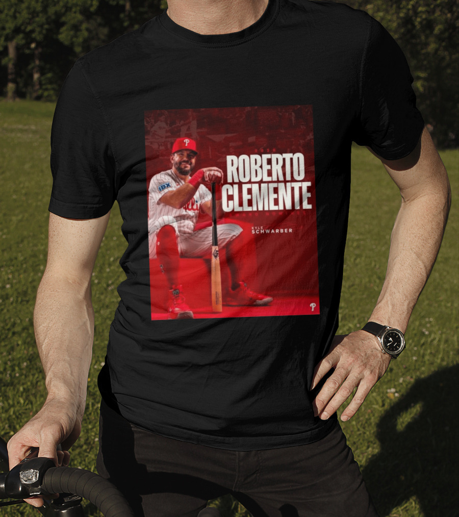 2026 Kyle Schwarber Roberto Clemente Award Nominee Phillies Baseball Recognition T-Shirt