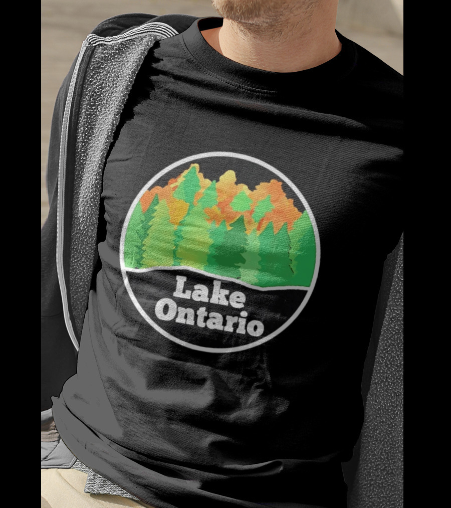 Lake Ontario Colorful Forest Landscape Nature Outdoors T-Shirt