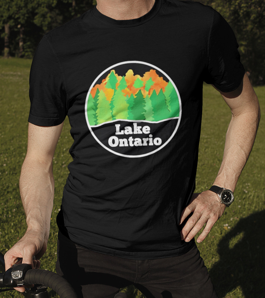 Lake Ontario Colorful Forest Landscape Nature Outdoors T-Shirt