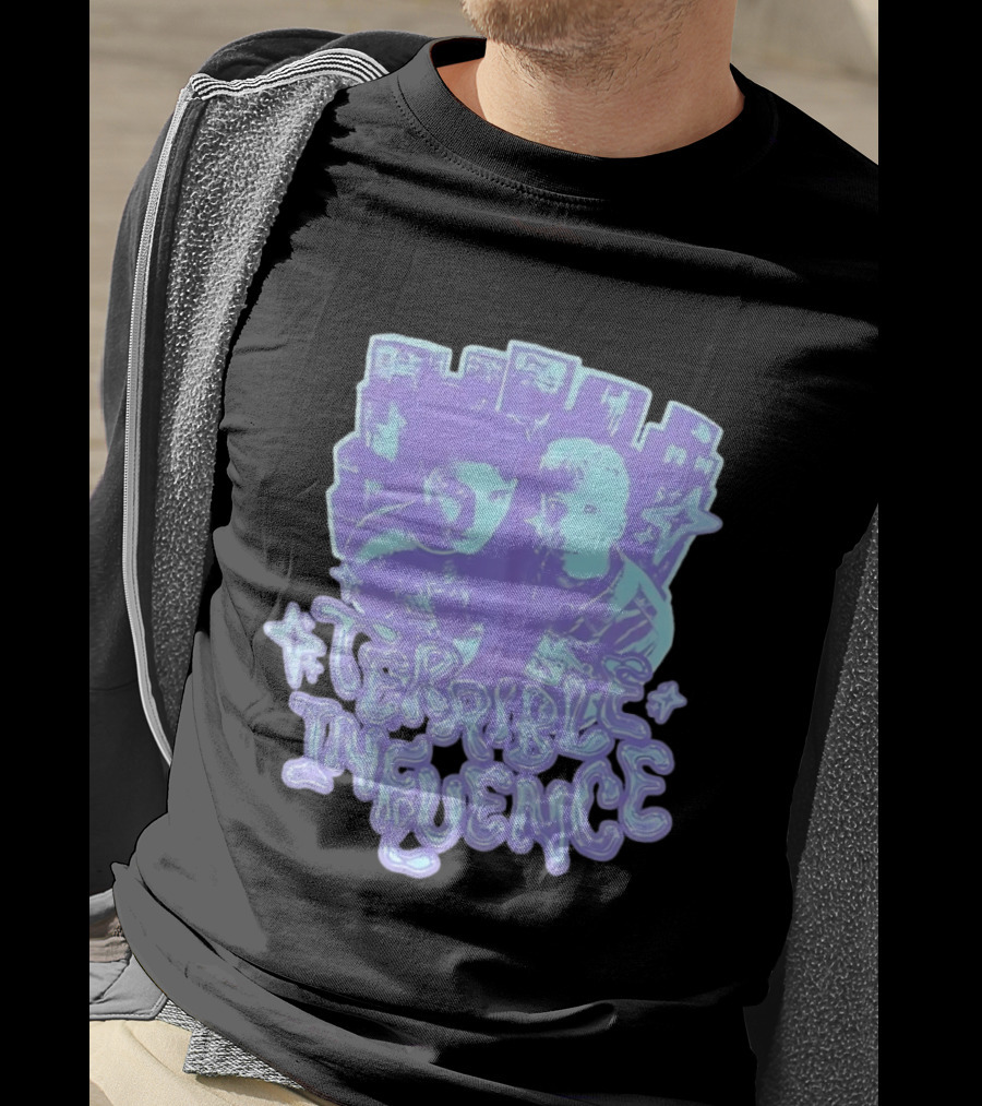 Terrible Influence Gerard Way Frank Iero Graphic Duo Purple T-Shirt