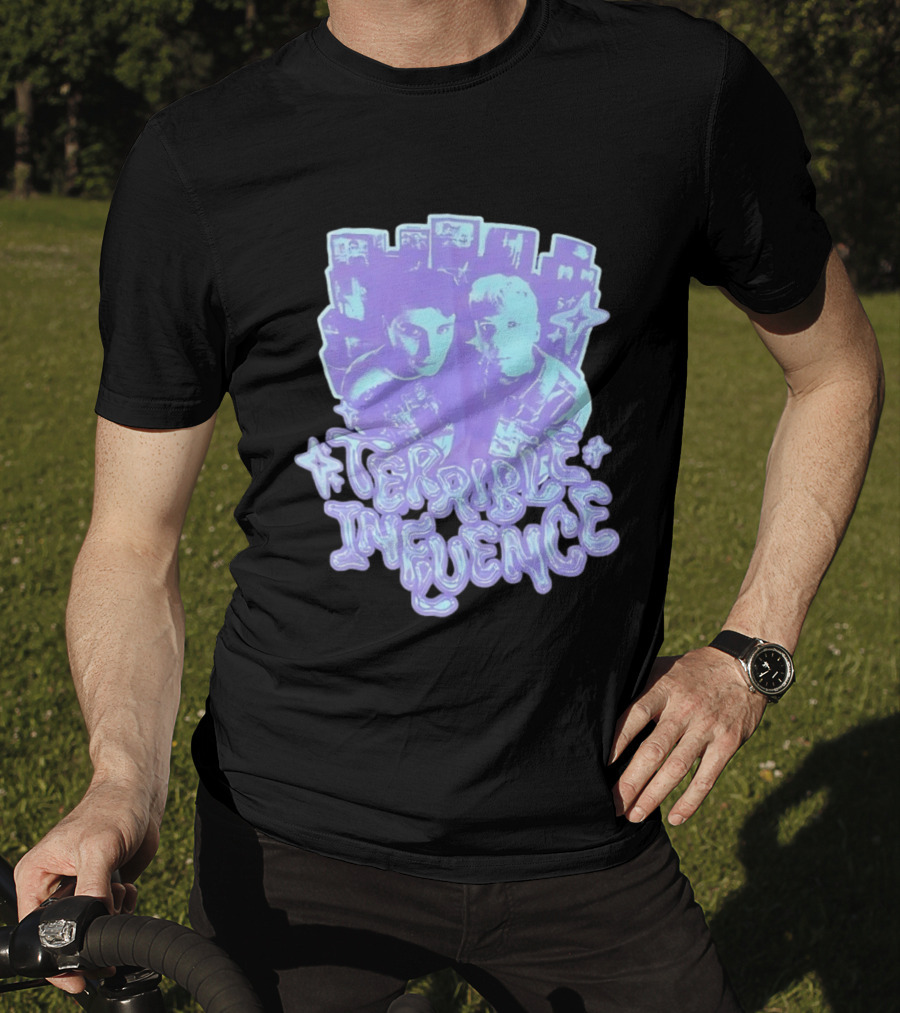 Terrible Influence Gerard Way Frank Iero Graphic Duo Purple T-Shirt