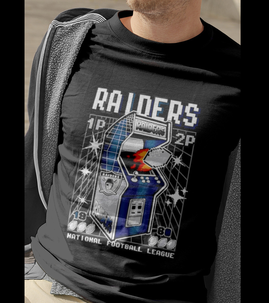 Las Vegas Raiders Arcade Machine NFL T-Shirt