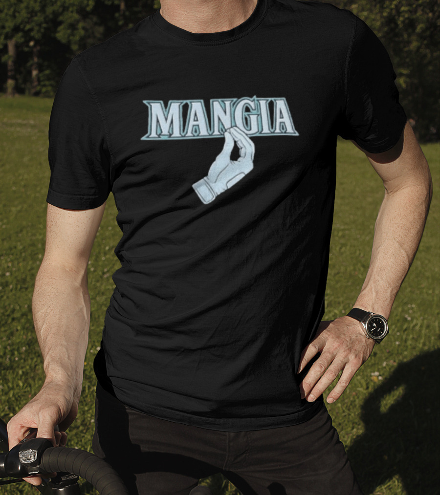 Dominic Canzone Seattle Mariners Mangia Gesture Fan T-Shirt