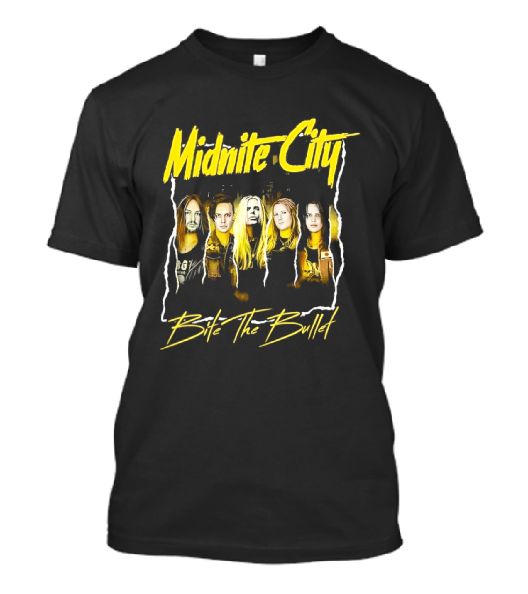 Midnite City Bite The Bullet Band Hard Rock Music T-Shirt