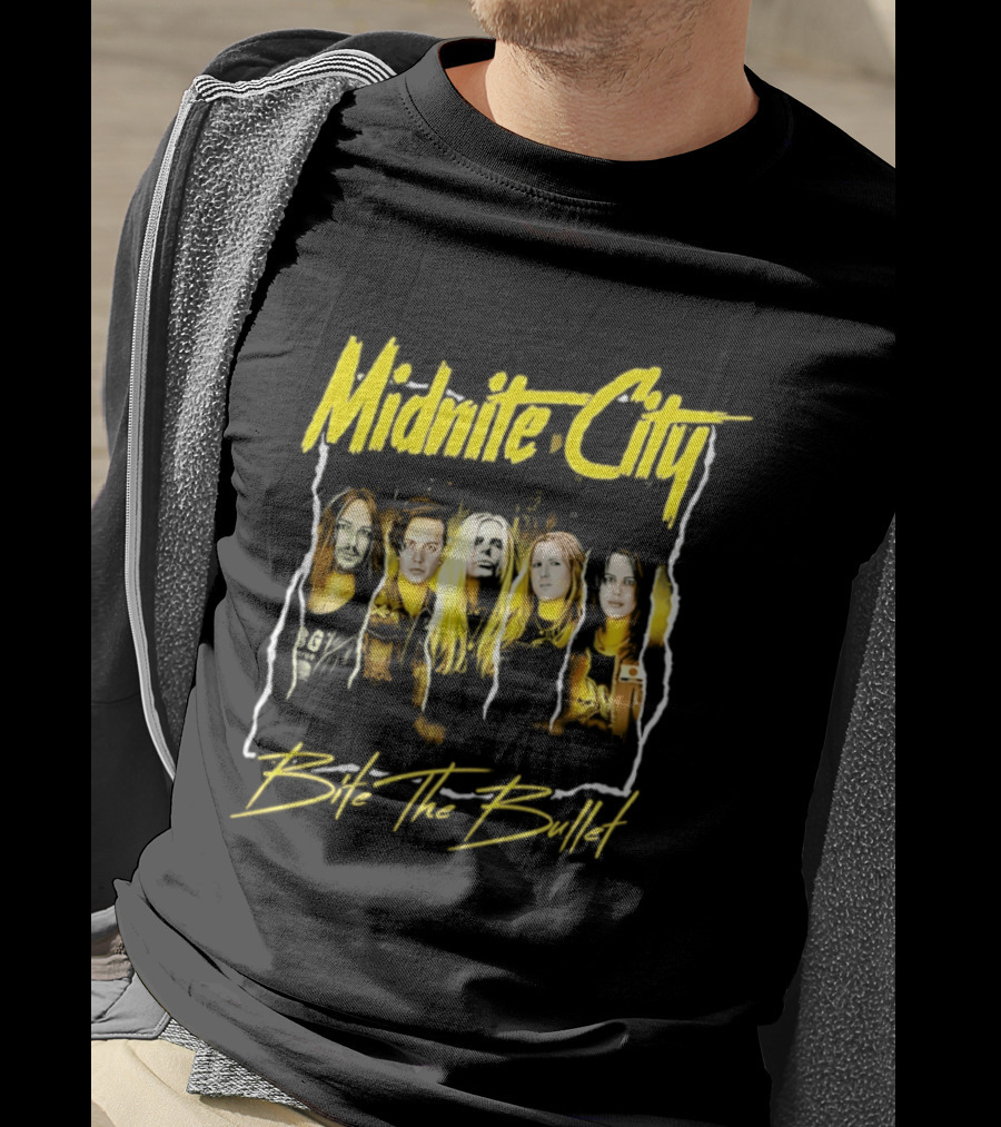 Midnite City Bite The Bullet Band Hard Rock Music T-Shirt