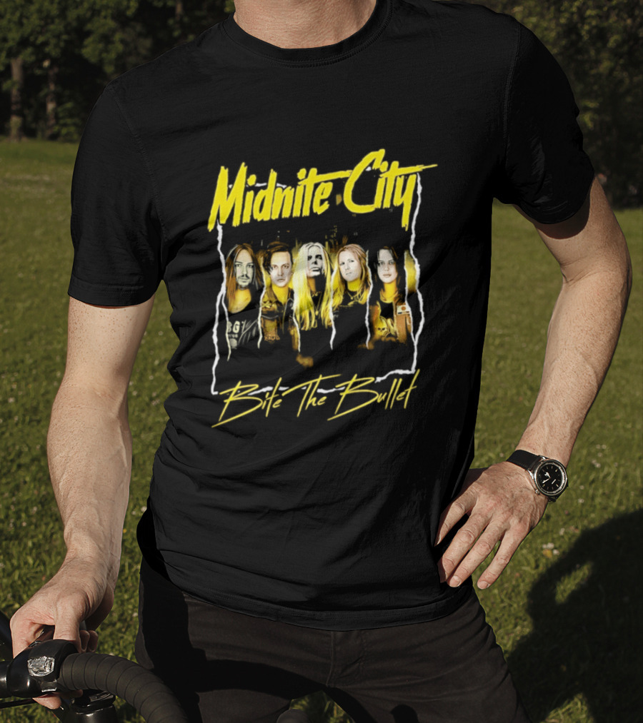 Midnite City Bite The Bullet Band Hard Rock Music T-Shirt