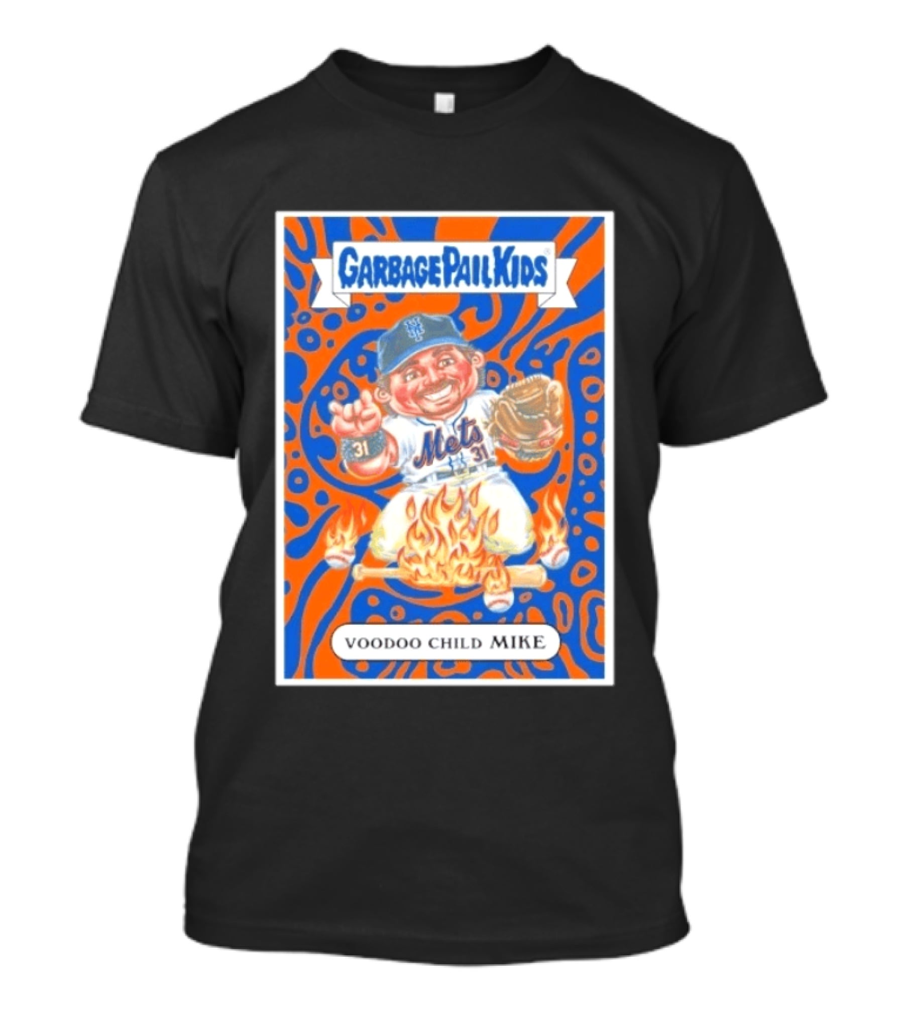 Garbage Pail Kids Mets Voodoo Child Mike Piazza Cards T-Shirt