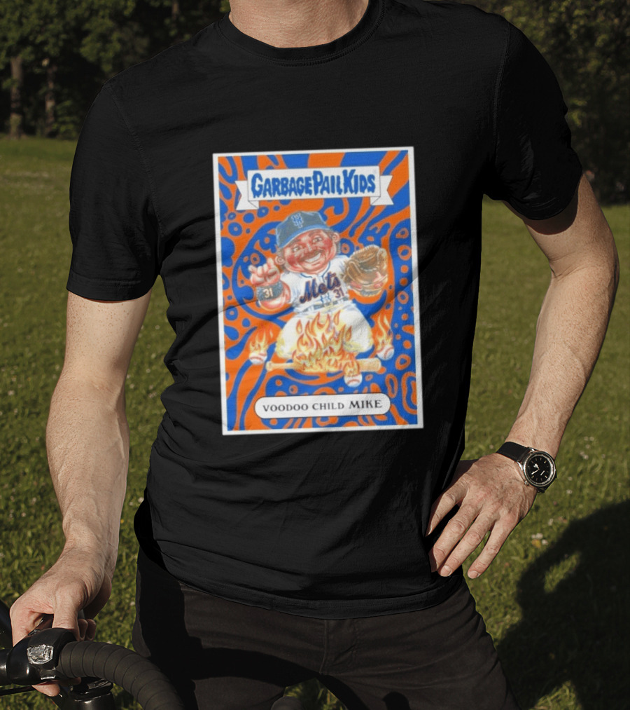 Garbage Pail Kids Mets Voodoo Child Mike Piazza Cards T-Shirt