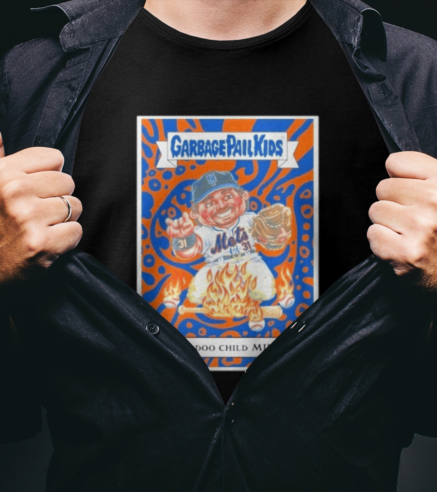 Garbage Pail Kids Mets Voodoo Child Mike Piazza Cards T-Shirt