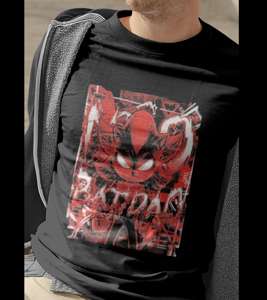 No Batidao Red Black Anime Character Energetic T-Shirt