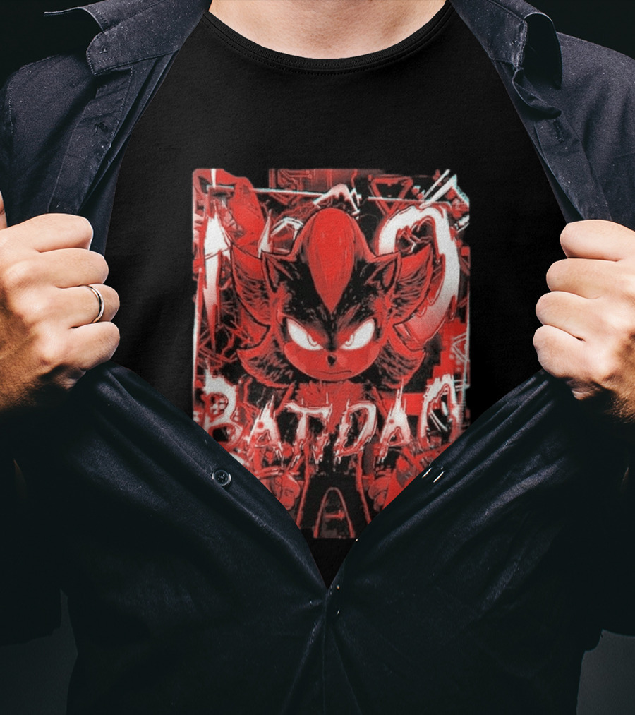 No Batidao Red Black Anime Character Energetic T-Shirt