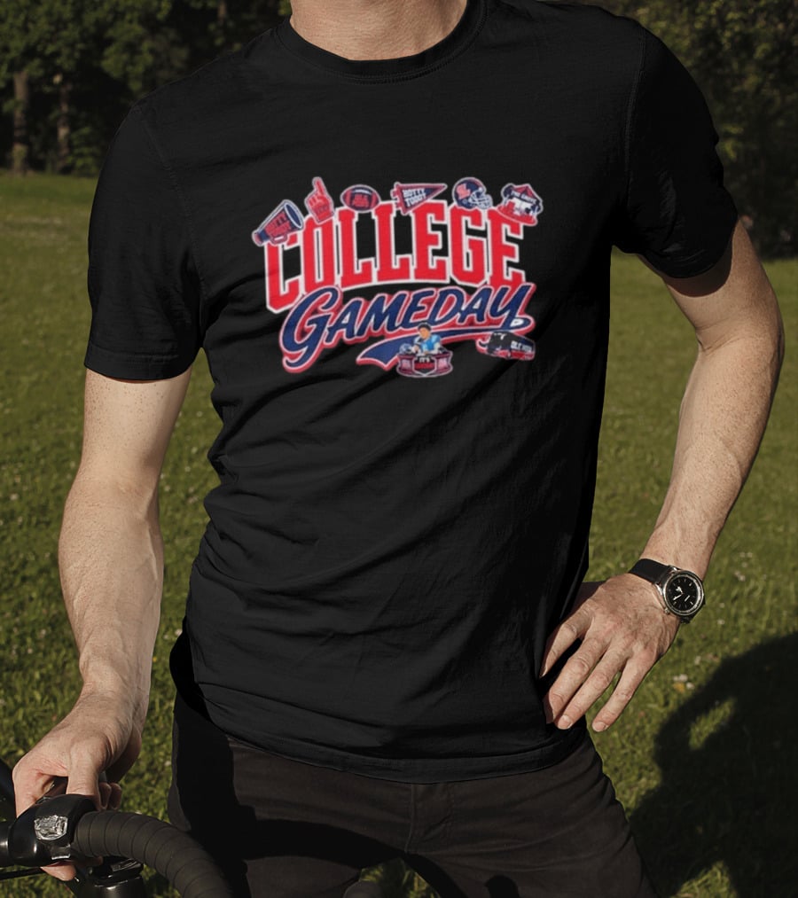College Gameday Ole Miss September 19 2026 Football Tailgate Party T-Shirt