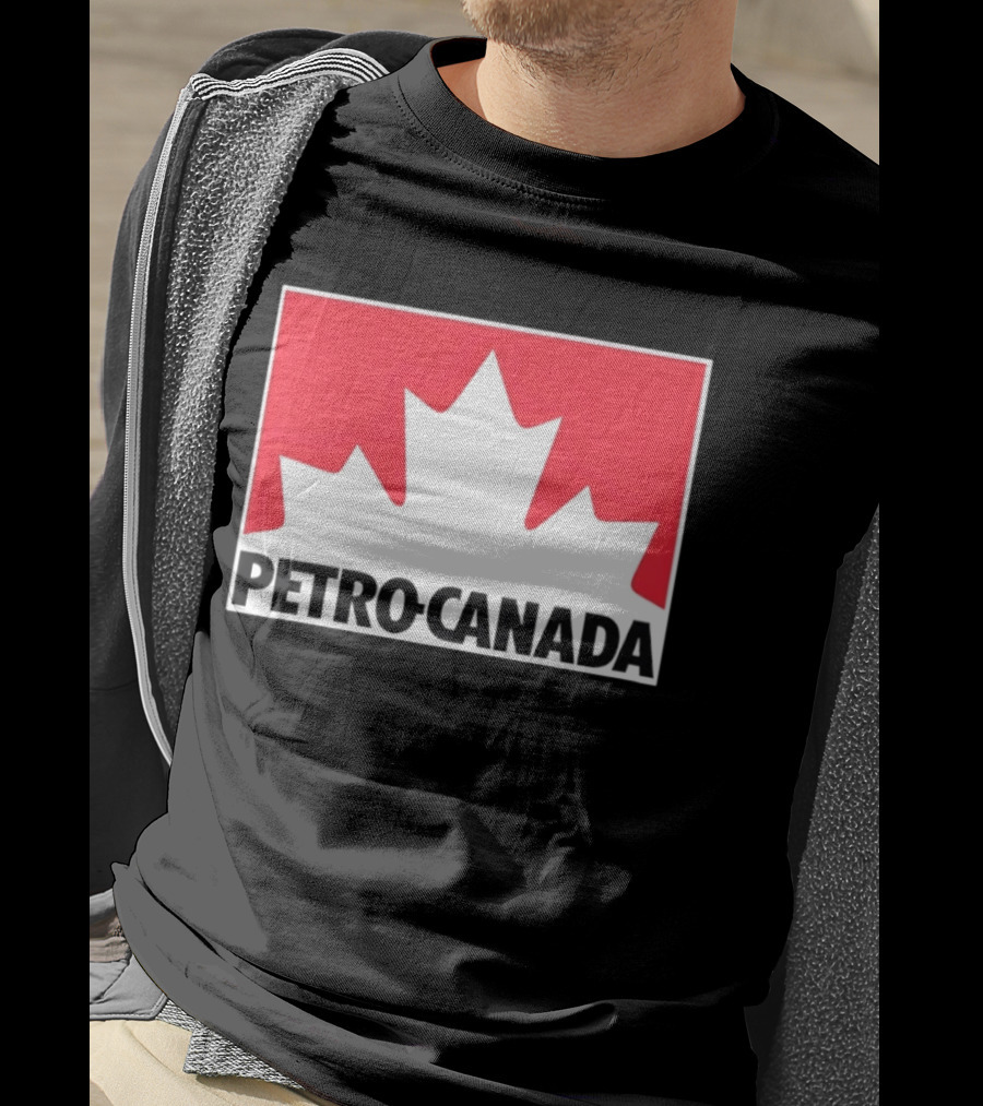 Petro Canada Canadian Gas Station Maple Leaf Branding T-Shirt
