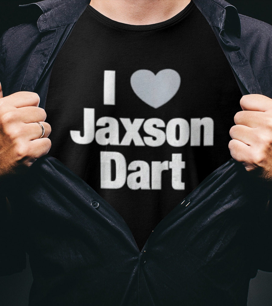 I Love Jaxson Dart New York Giants T-Shirt