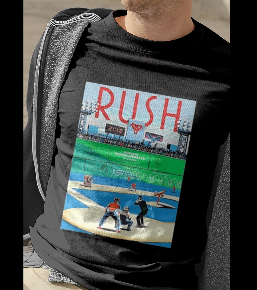 Rush 2112 Fifty Something Tour Boston Massachusetts TD Garden September 5 2024 Stadium Baseball T-Shirt