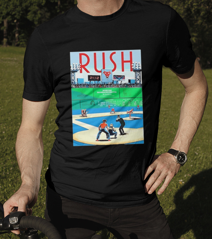 Rush 2112 Fifty Something Tour Boston Massachusetts TD Garden September 5 2024 Stadium Baseball T-Shirt