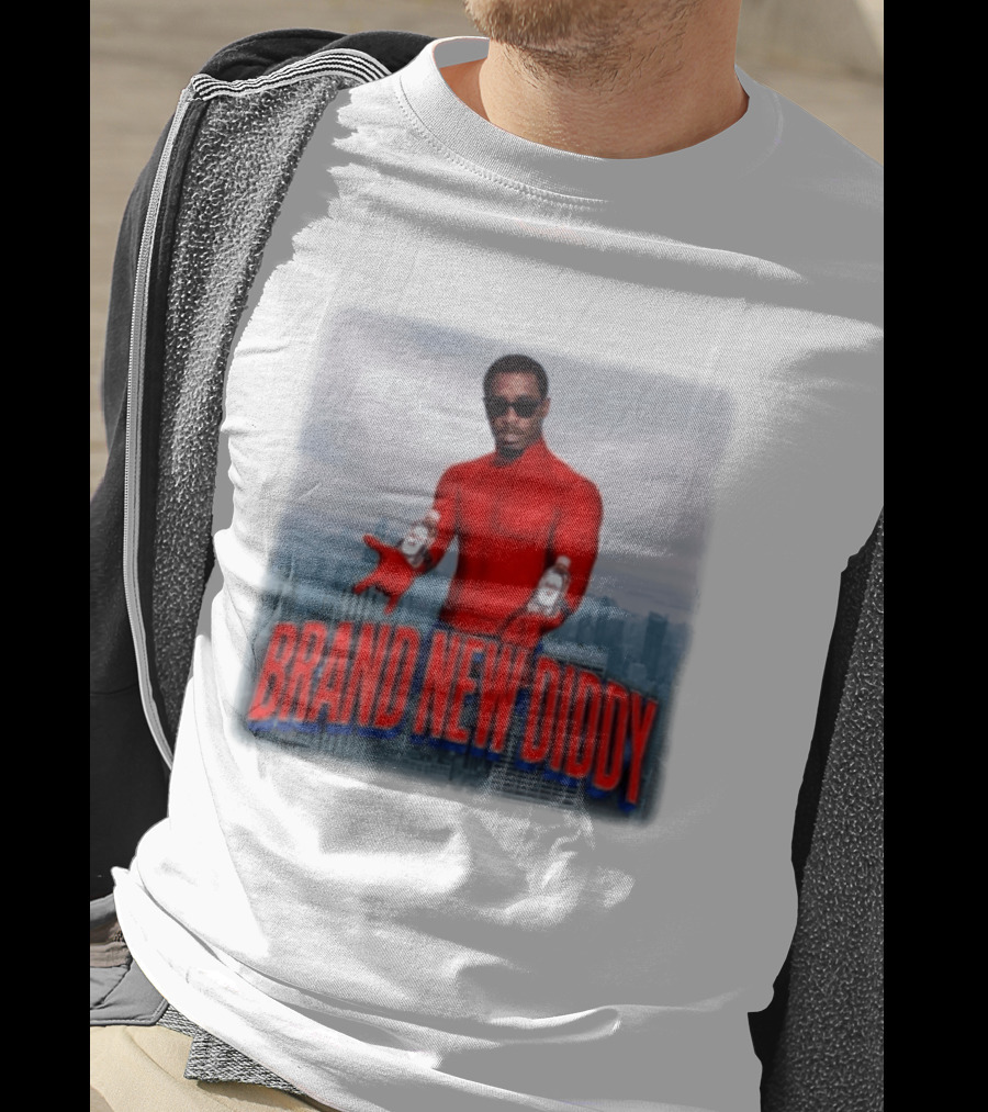 Brand New Diddy Red Outfit With Baby Oil Sean Combs City T-Shirt