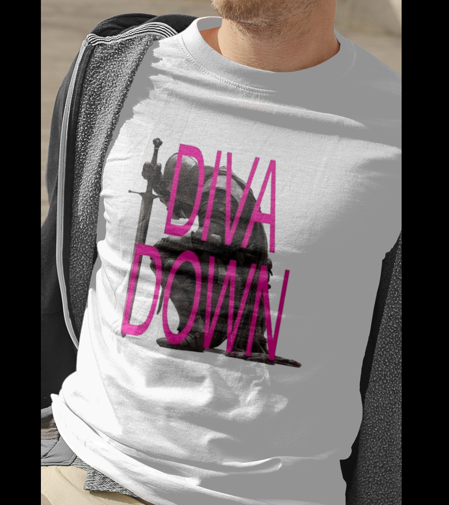 Diva Down Knight Sword Warrior Armor T-Shirt