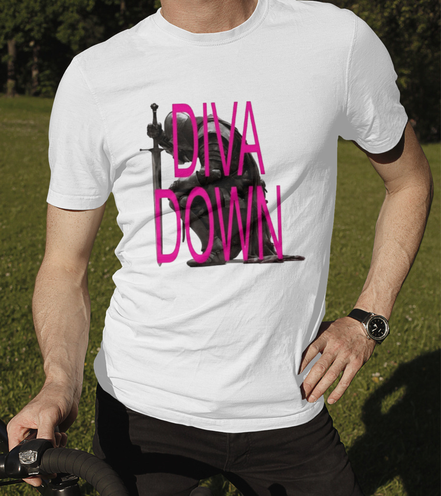 Diva Down Knight Sword Warrior Armor T-Shirt