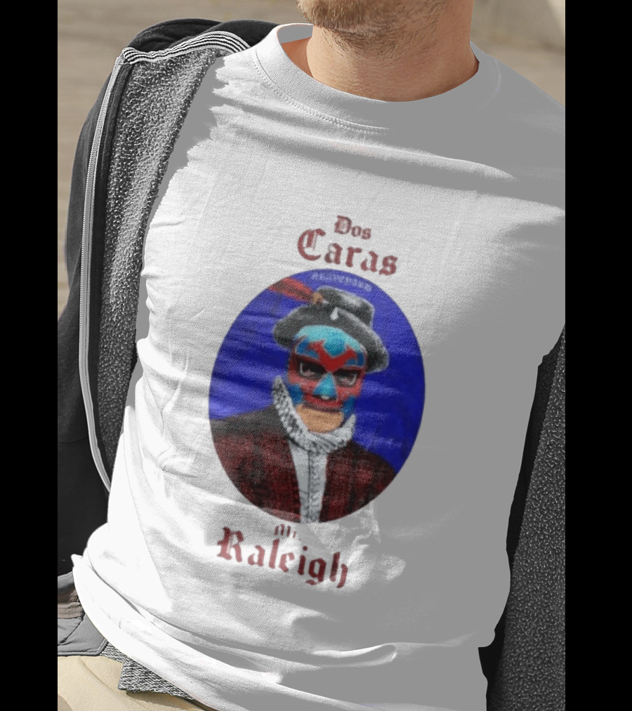 Dos Caras Mr Raleigh Graveyard Lucha Libre Mask T-Shirt