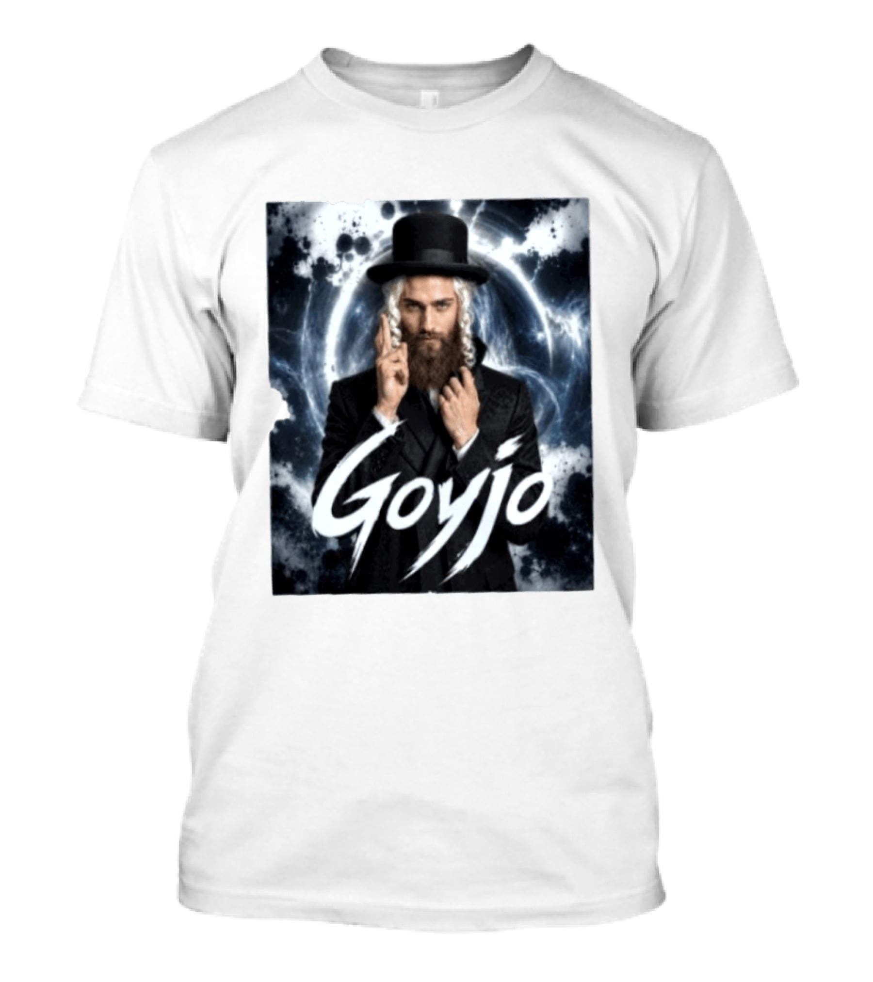 Goyjo Hasidic Top Hat Peys Mysterious Aura T-Shirt