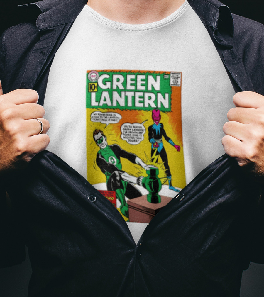 Green Lantern Sinestro Battle Of The Power Rings Comic Cover DC Comics T-Shirt