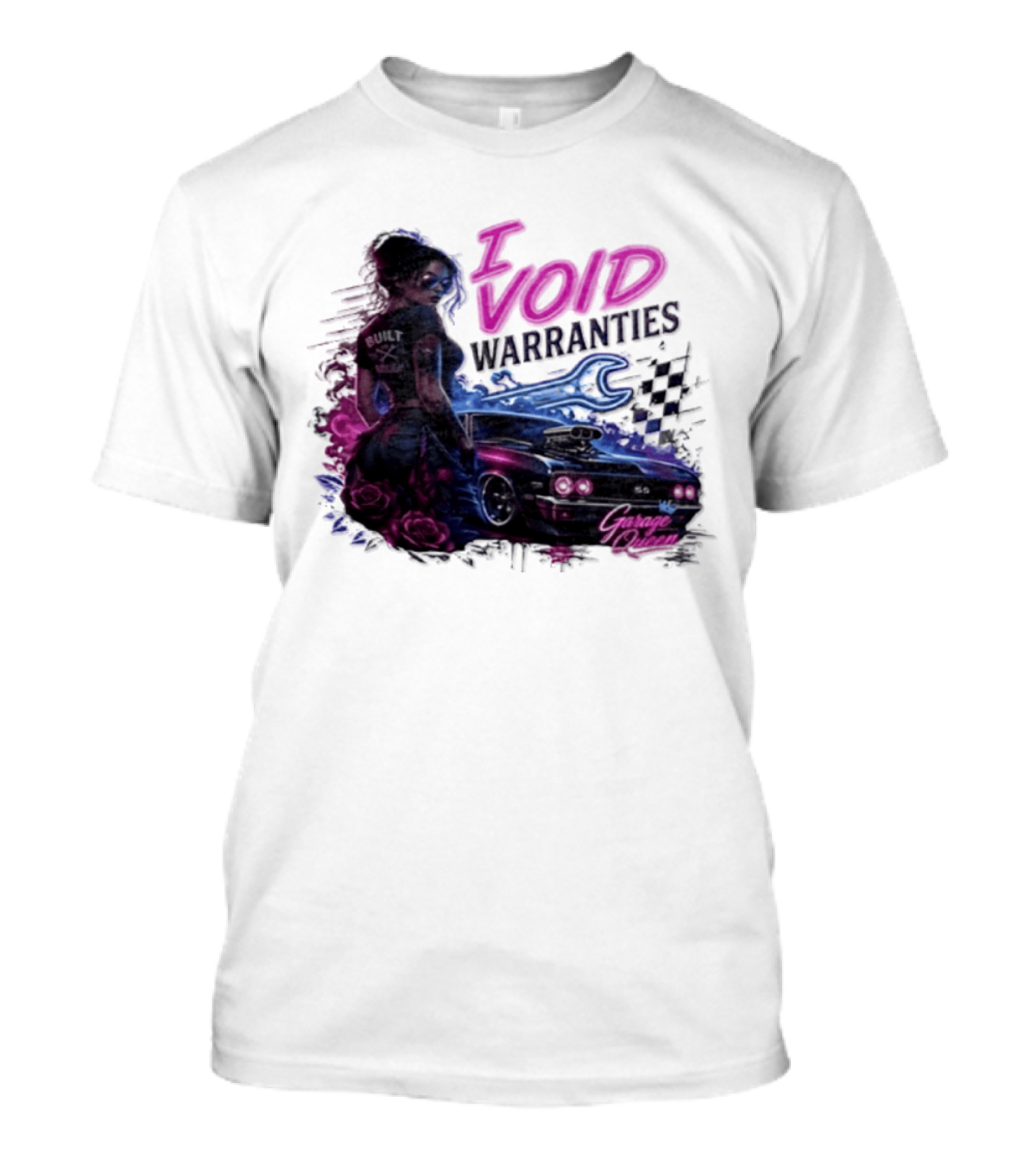I Void Warranties Garage Queen Car Mechanic T-Shirt