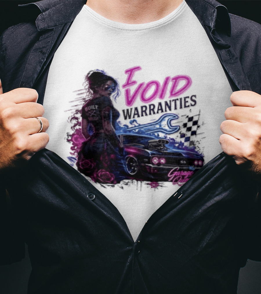 I Void Warranties Garage Queen Car Mechanic T-Shirt