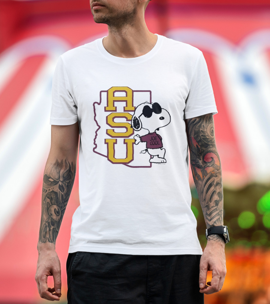 ASU Joe Cool Snoopy Arizona State University T-Shirt
