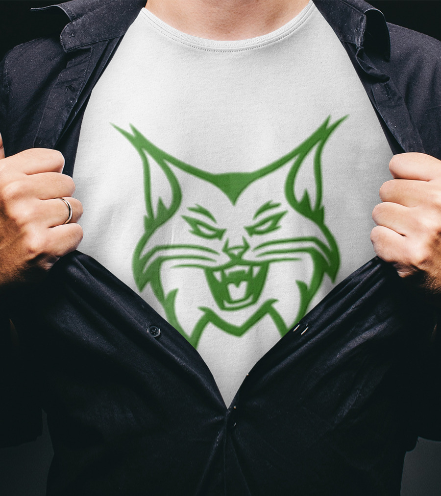 Kentucky Wildcats NCAA Green Snarling Cat Head T-Shirt