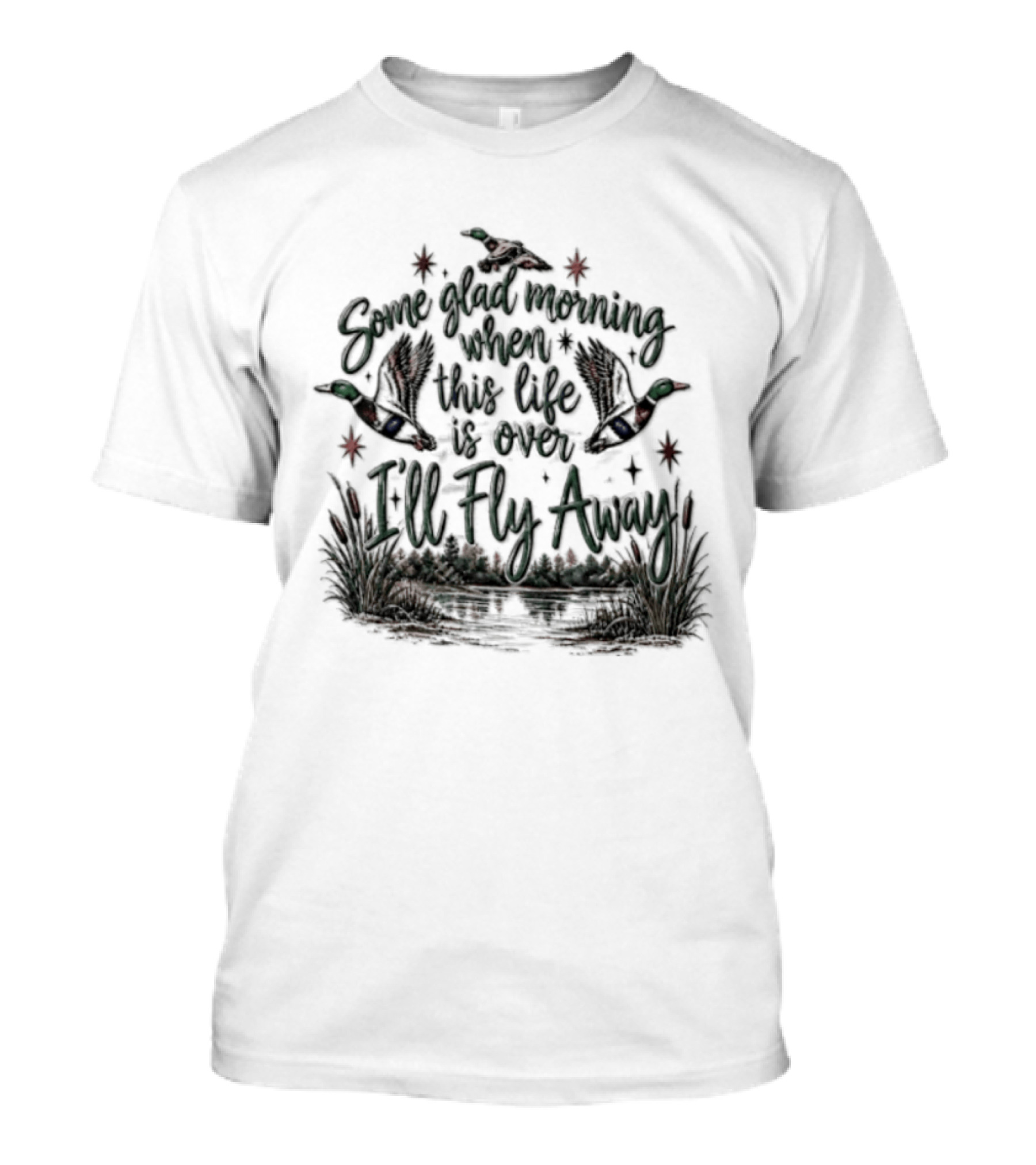 Mallard Duck Some Glad Morning When This Life Is Over I'll Fly Away T-Shirt