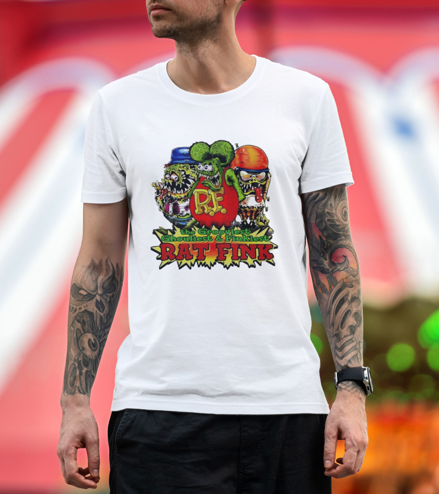 Grooviest Ghouliest Finkiest Rat Fink R.F. T-Shirt