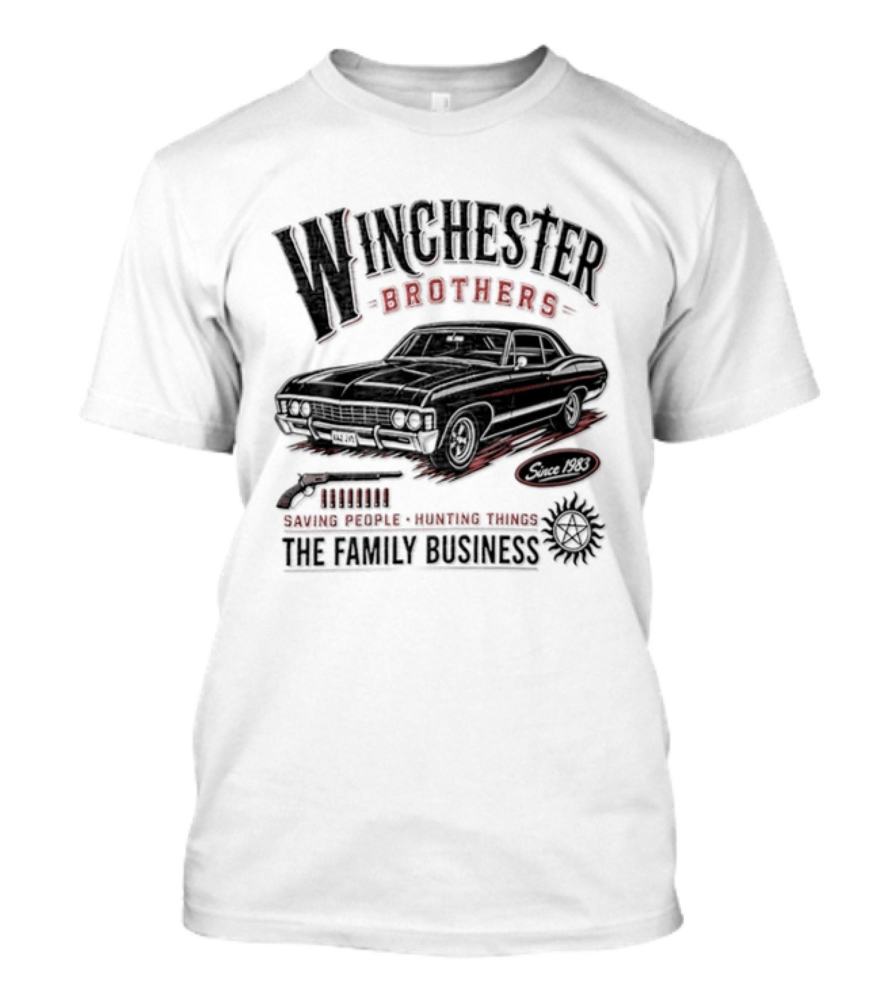 Winchester Brothers Saving People Hunting Things The Family Business T-Shirt