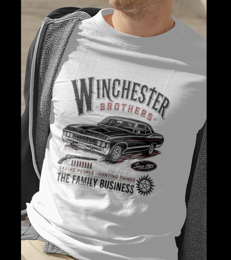 Winchester Brothers Saving People Hunting Things The Family Business T-Shirt