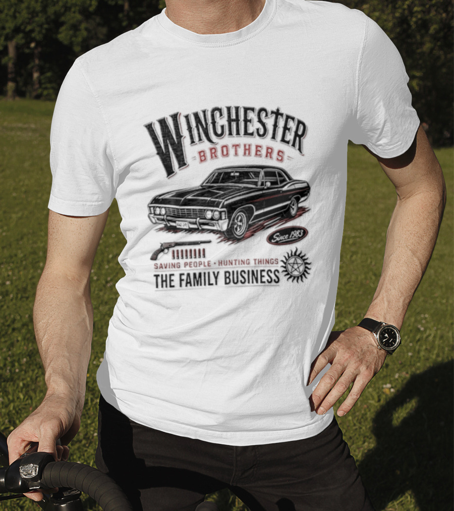 Winchester Brothers Saving People Hunting Things The Family Business T-Shirt