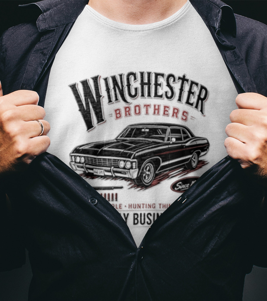 Winchester Brothers Saving People Hunting Things The Family Business T-Shirt