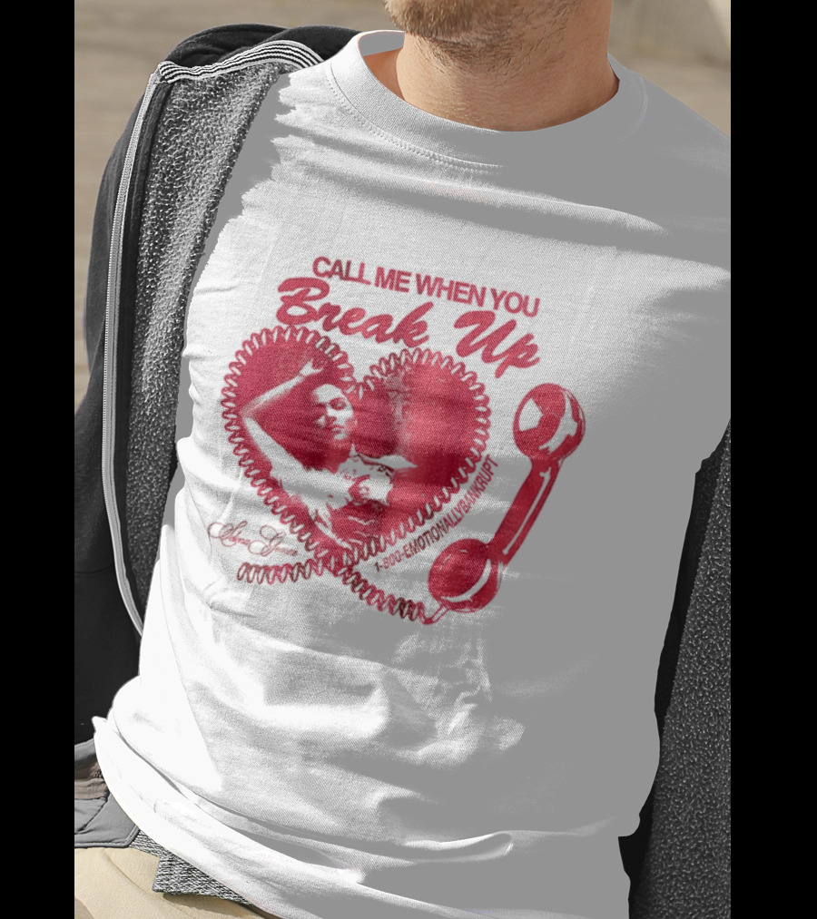 Selena Gomez Call Me When You Break Up Heart Wrench T-Shirt
