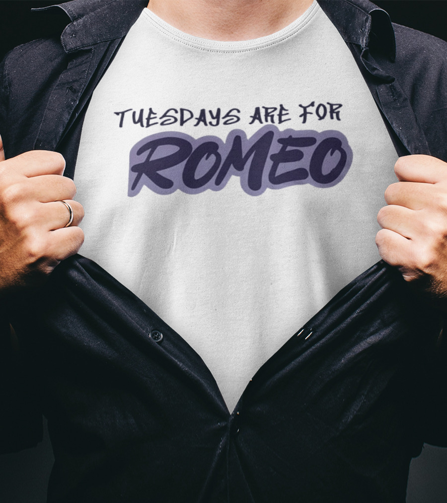 Tuesdays Are For Romeo Personalized Name T-Shirt