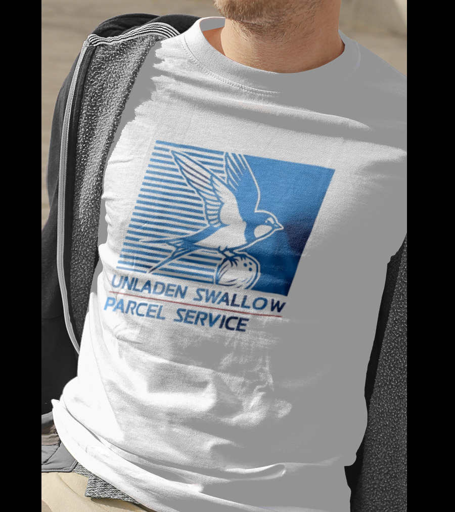 Unladen Swallow Parcel Service Monty Python T-Shirt
