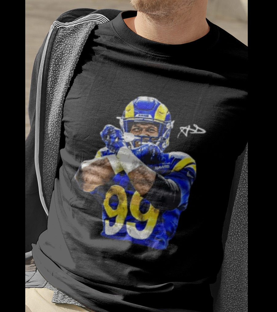 Aaron Donald Los Angeles Rams 99 The Return Signature NFL Football Star T-Shirt