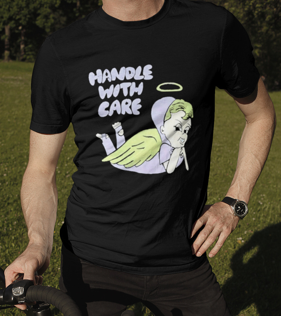 Handle With Care Angel Pastel Halo Wings T-Shirt