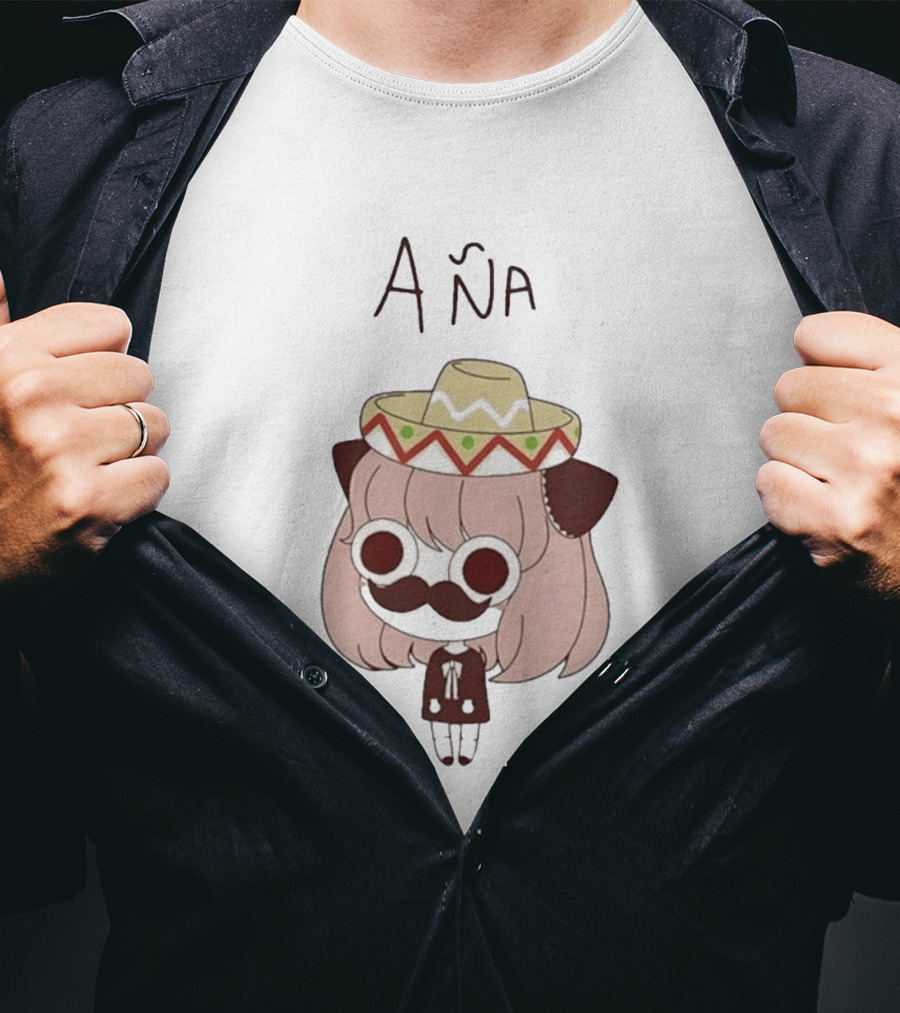 Aña Anya Forger Meme Sombrero Mustache T-Shirt