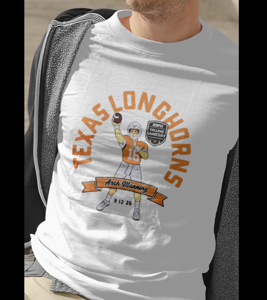 Arch Manning Texas Longhorns ESPN College Gameday 9 12 26 T-Shirt